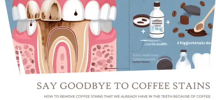 How to remove those stains that we already have in the teeth because of coffee