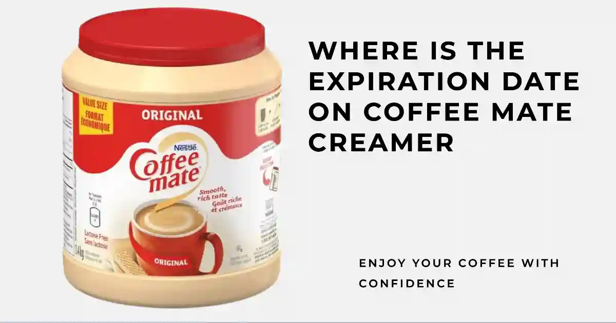 Where Is The Expiration Date On Coffee Mate Creamer