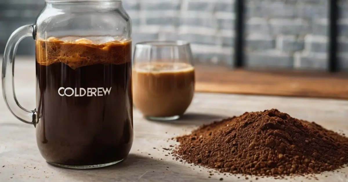 Cold brew coffee grounds